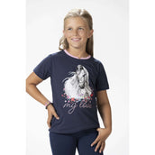 HKM T-Shirt Horse Spirit Bleu Foncé