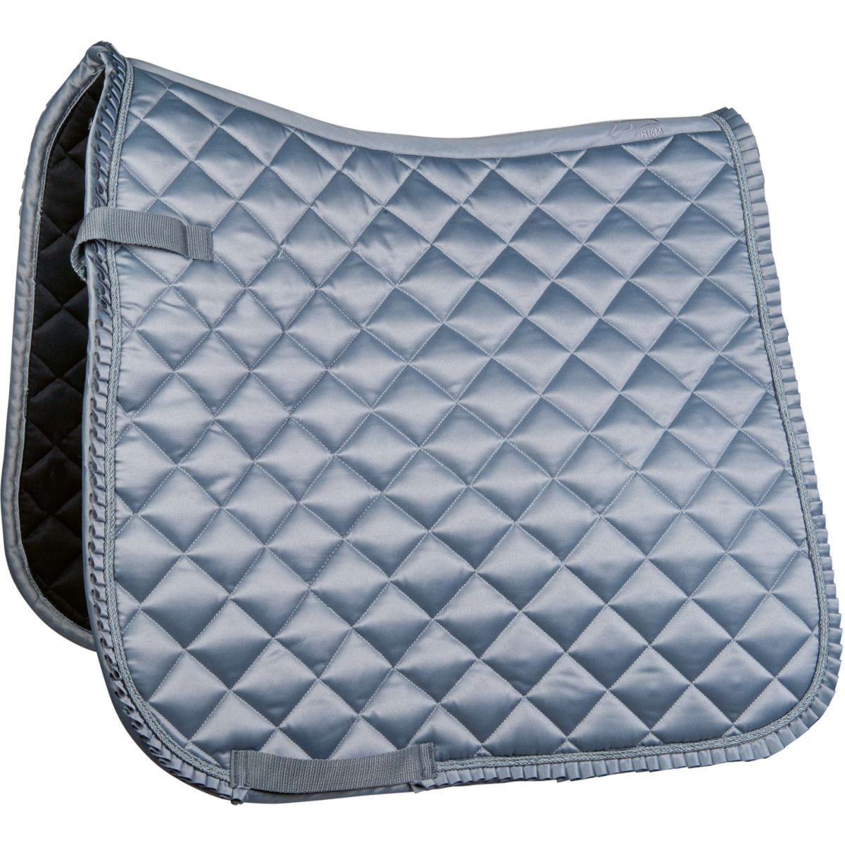 HKM Tapis de Selle Monaco Noble Dressage Gris/Bleu