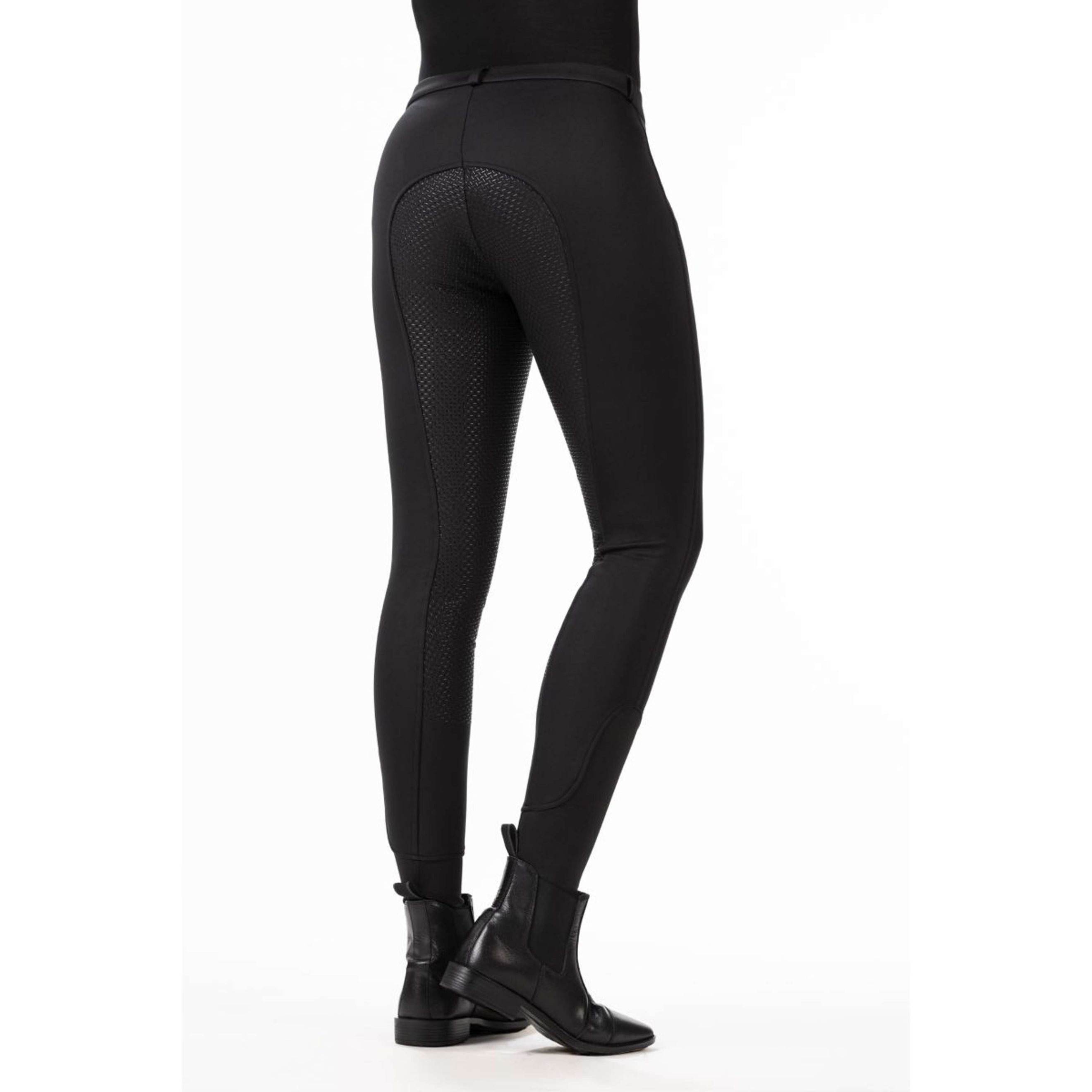 HKM Pantalon d'Équitation Winner Softshell Winter Silicone Fond de Peau Noir HKM Pantalon d'Équitation Winner Softshell Winter Silicone Fond de Peau Noir