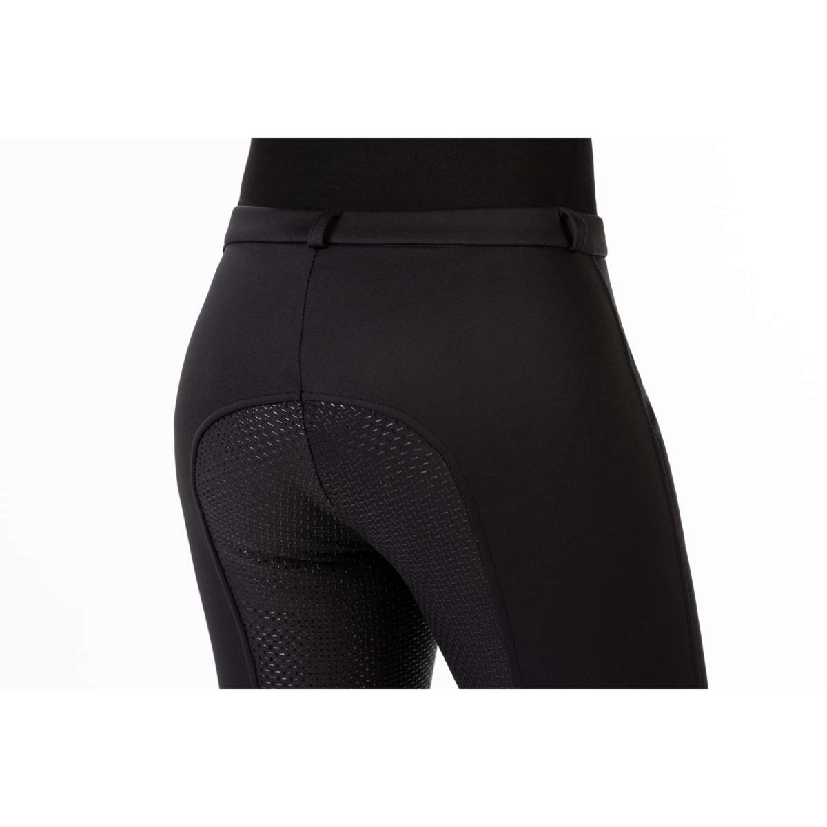 HKM Pantalon d'Équitation Winner Softshell Winter Silicone Fond de Peau Noir