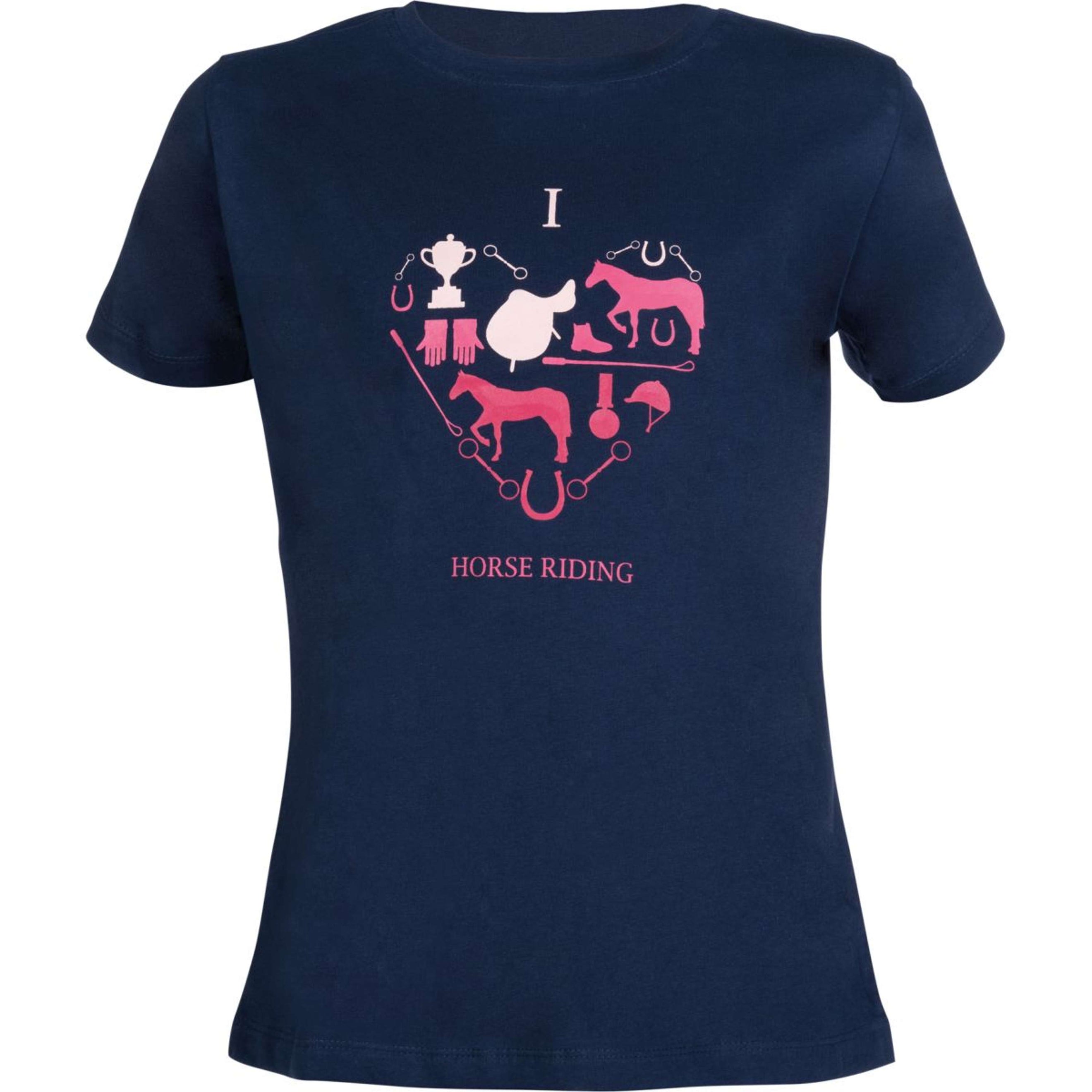 HKM T-Shirt I Love Horse Riding Bleu Foncé HKM T-Shirt I Love Horse Riding Bleu Foncé