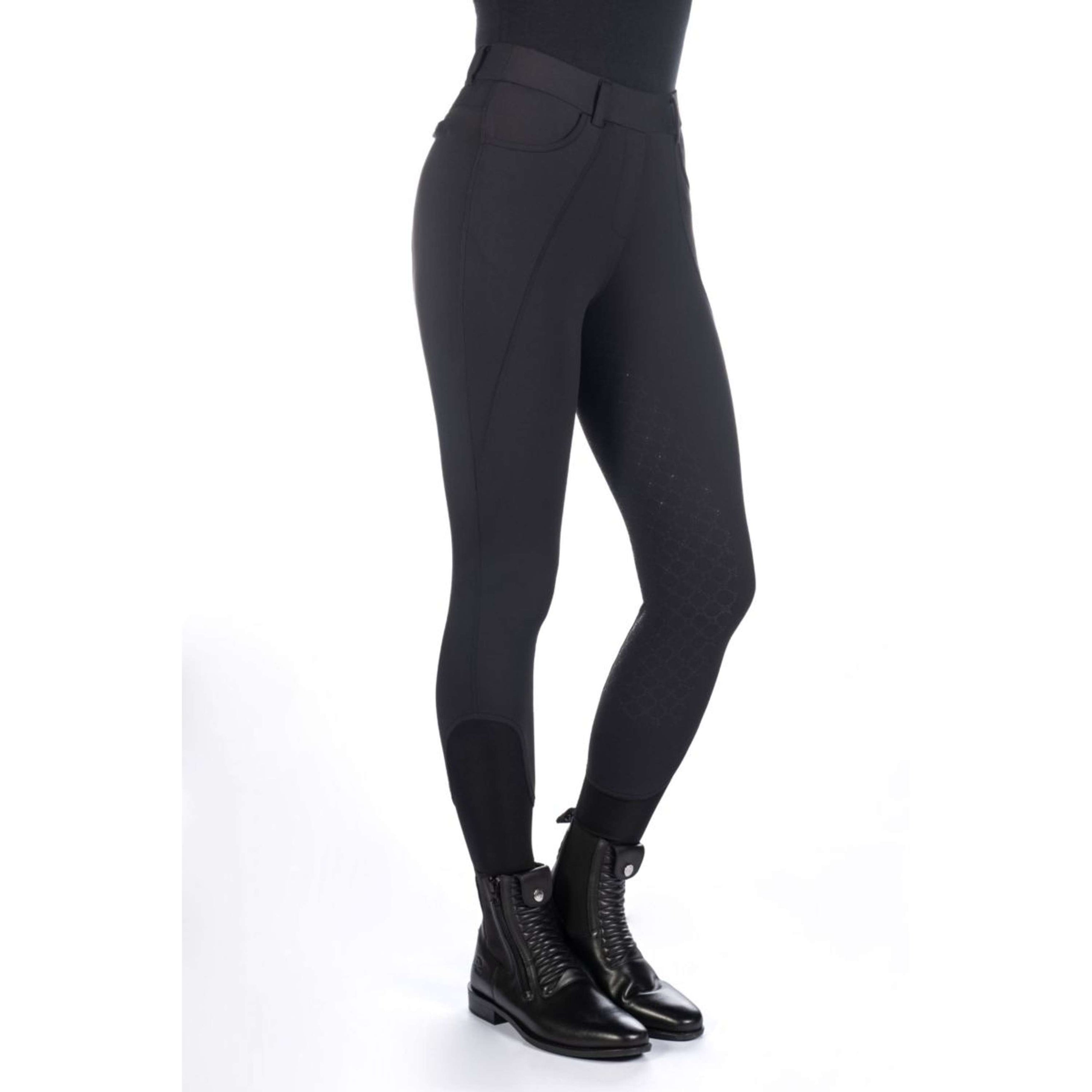 HKM Legging d'Équitation Rosewood Silicone Fond de Peau