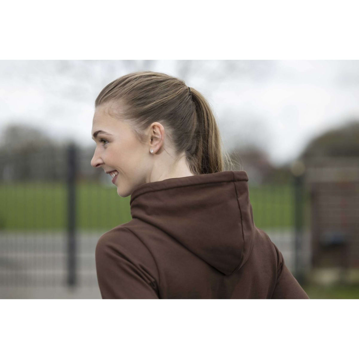 HKM Pull col Hoodie Arctic Bay Marron foncé