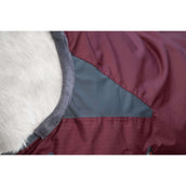 HKM OutdoordekenCouverture d'Extérieur Yukon 600D Soft 0g Rouge foncé/gris