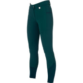 HKM RijbroekPantalon d'Équitation Livigno Full Grip Vert Foncé