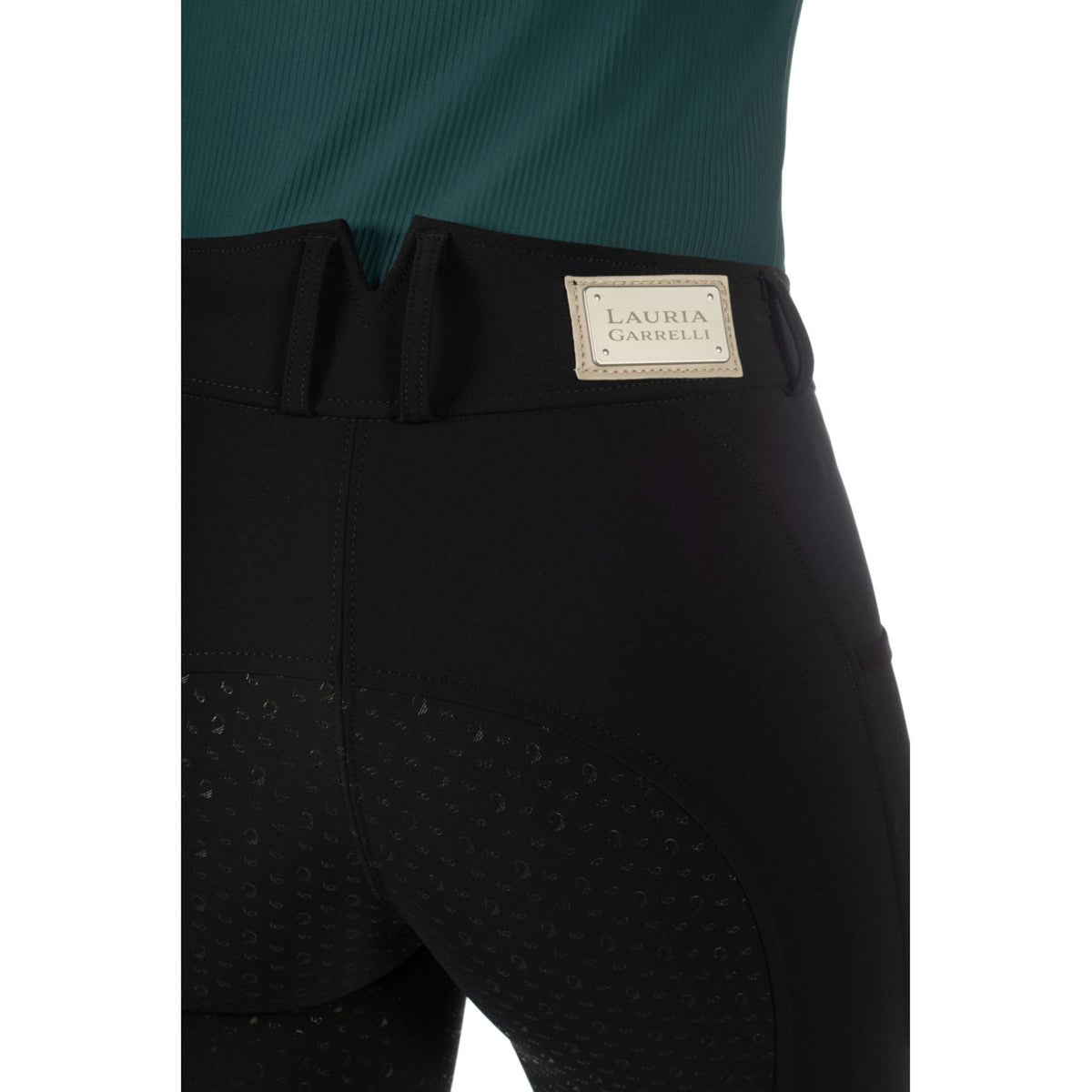 HKM Pantalon d'Équitation Livigno Lauria Garelli Full Grip Noir