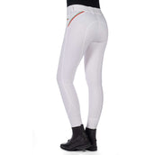 HKM RijbroekPantalon d'Équitation Livigno Sportive Full Grip Blanc