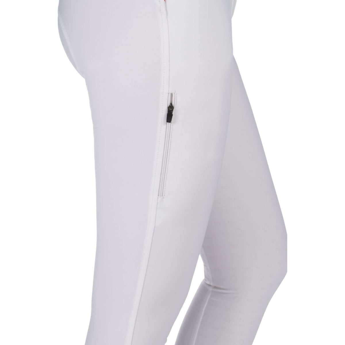 HKM RijbroekPantalon d'Équitation Livigno Sportive Full Grip Blanc