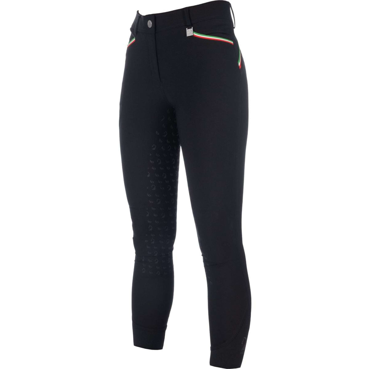 HKM RijbroekPantalon d'Équitation Livigno Sportive Full Grip Noir