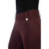 HKM Legging d'Équitation Livigno Lauria Garelli Full Grip Bordeaux