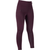 HKM RijleggingLegging d'Équitation Cosy II Full Grip Vin rouge