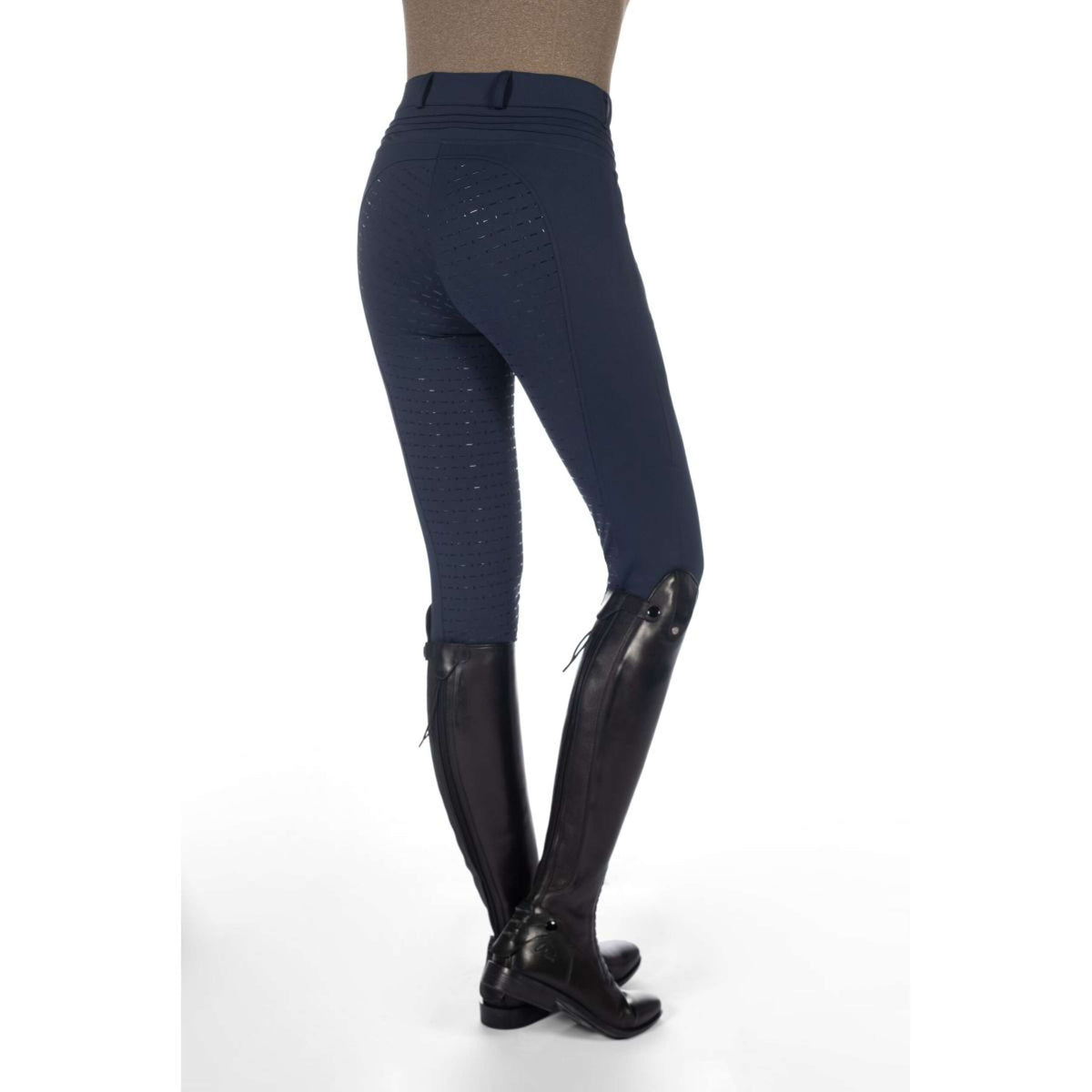 HKM RijbroekPantalon d'Équitation Comfort Full Grip Bleu Foncé