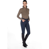 HKM RijbroekPantalon d'Équitation Comfort Full Grip Bleu Foncé