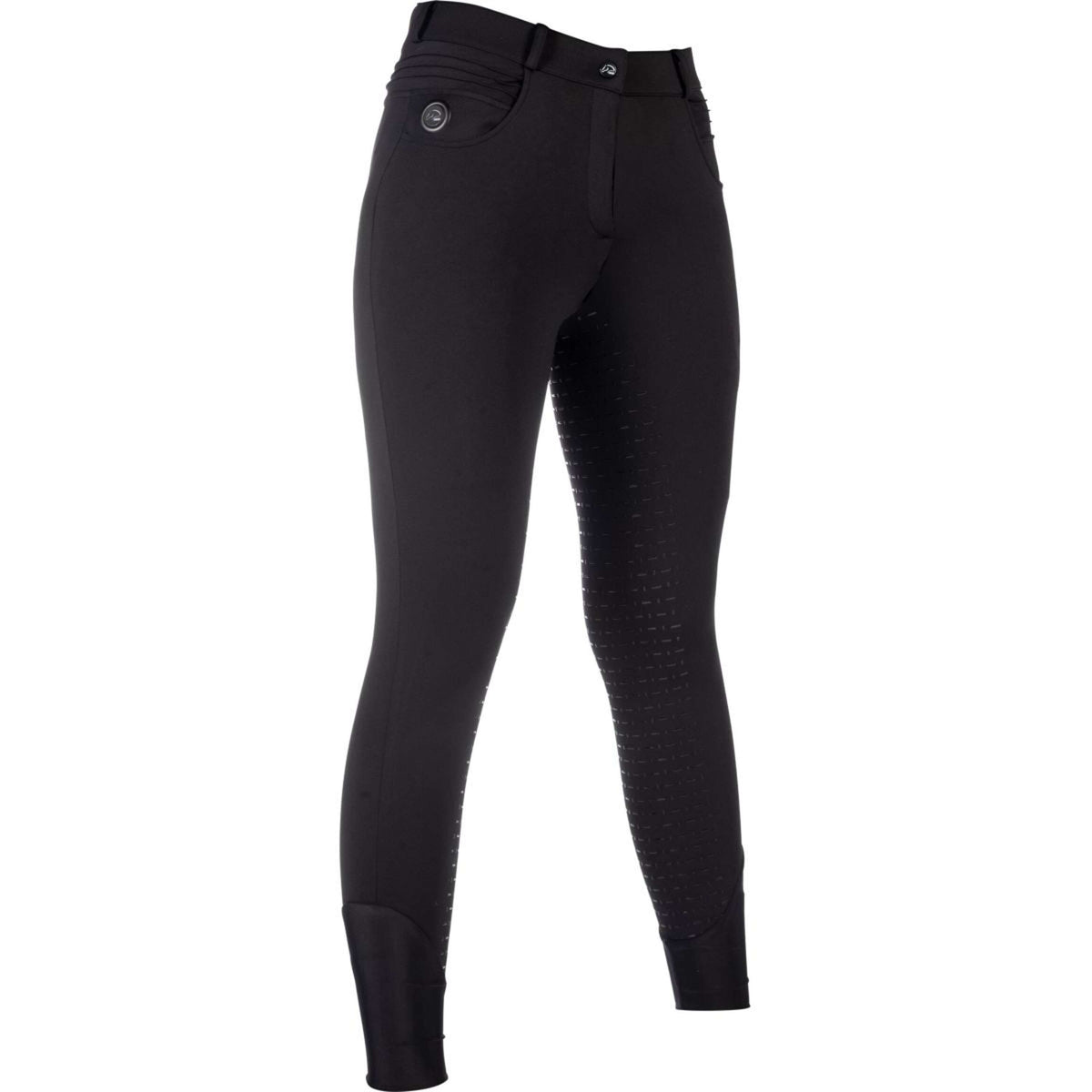 HKM RijbroekPantalon d'Équitation Comfort Full Grip Noir