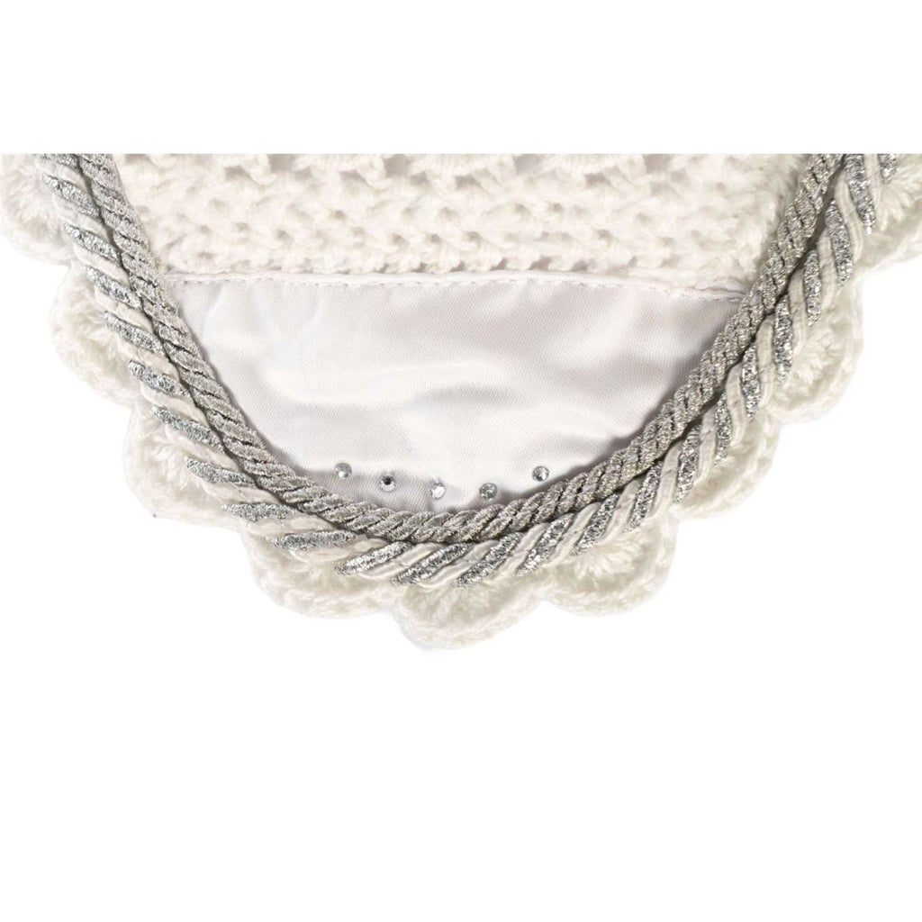 HKM Hobby Horsing Bonnet Anti-Mouches Blanc