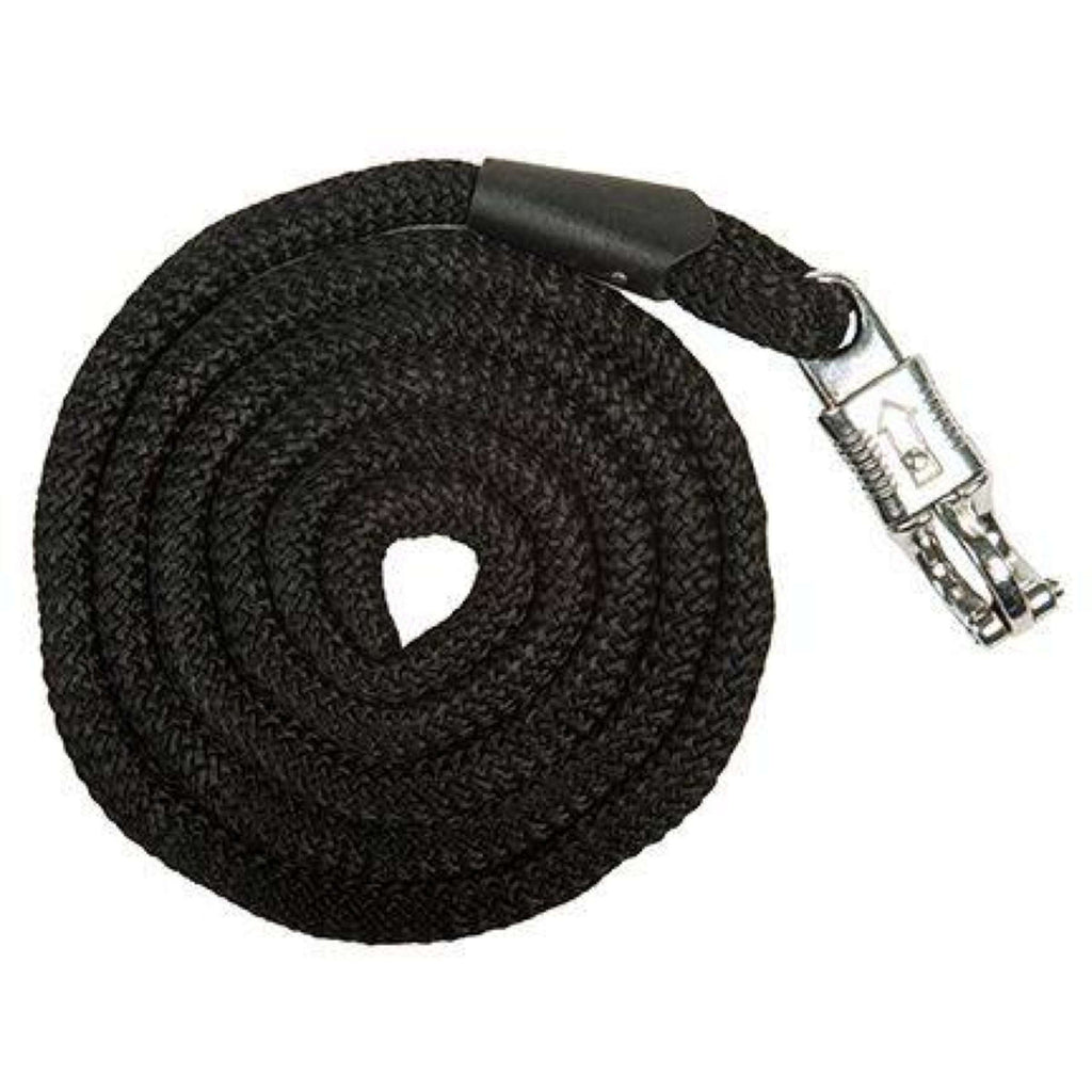 HKM Corde pour Licol Aken avec Crochet Panique Noir