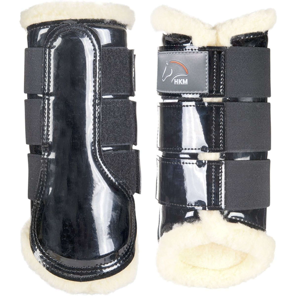 HKM Bottes de Dressage Comfort Vernis Noir