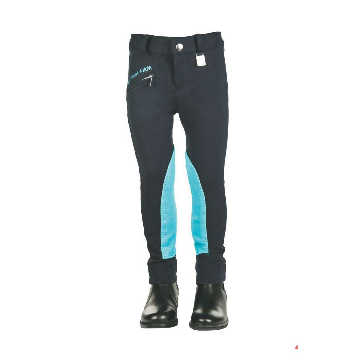 HKM Pantalon d'Équitation My First HKM Bleu foncé/Turquoise