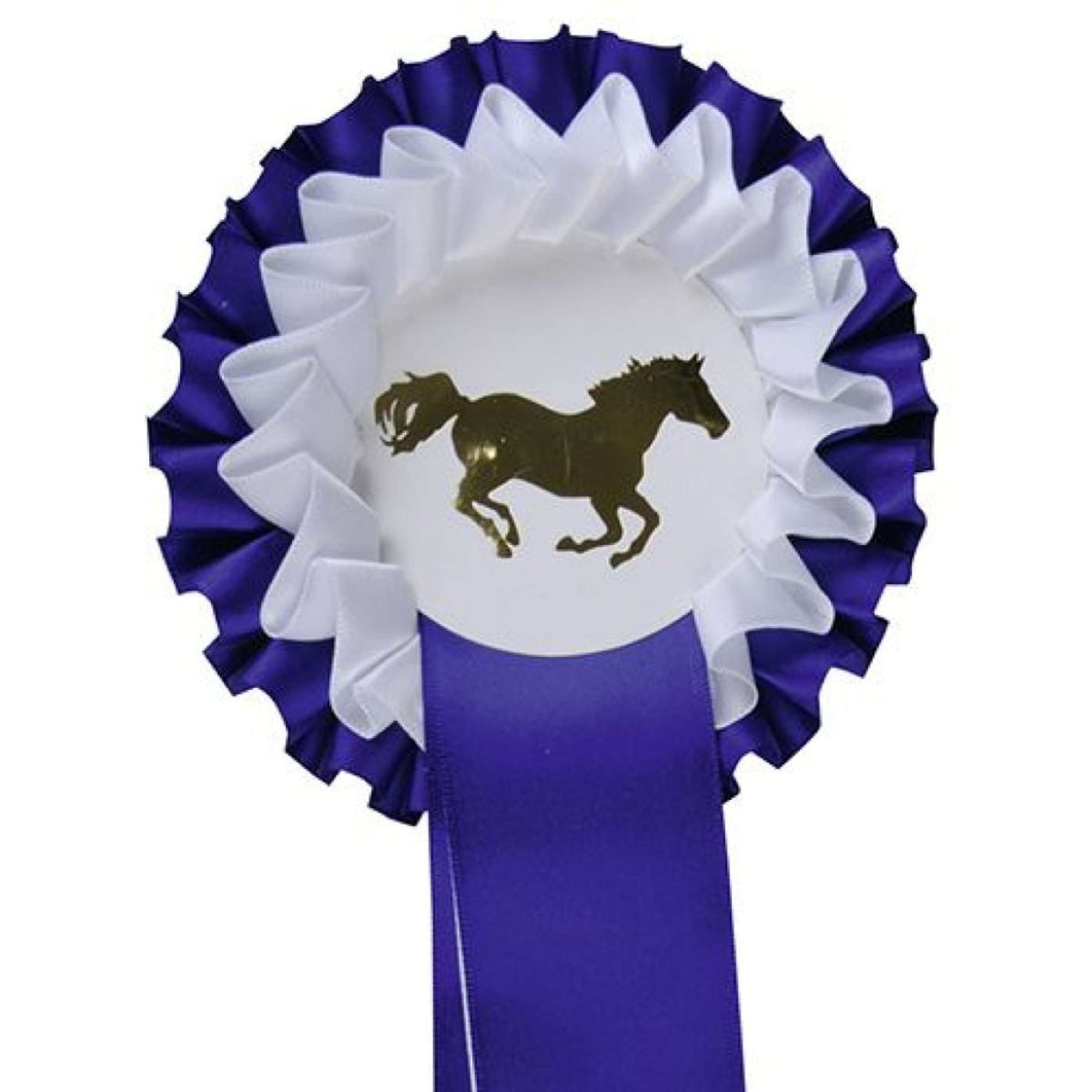 HKM Rosette 2 Couches Bleu/blanc