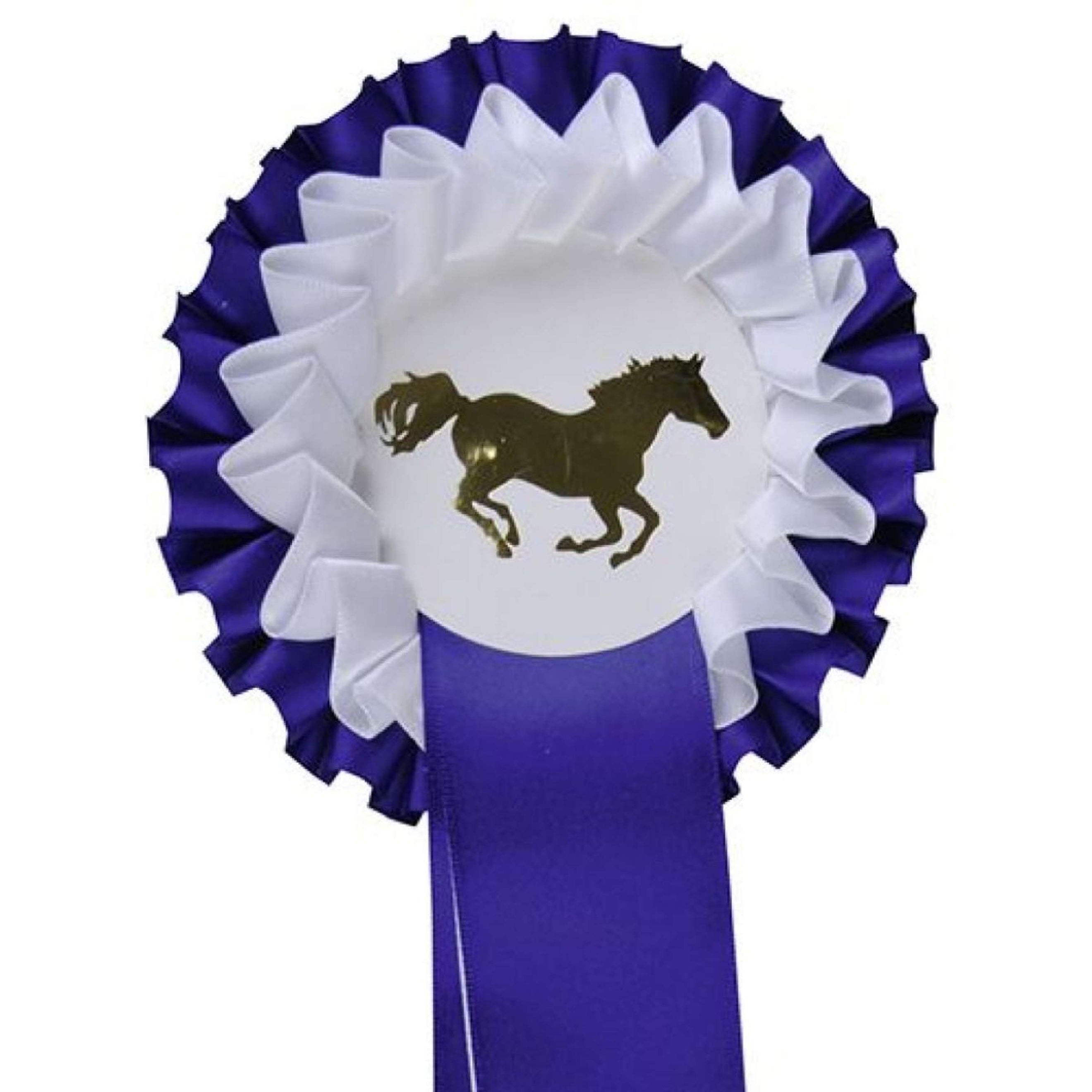 HKM Rosette 2 Couches Bleu/blanc