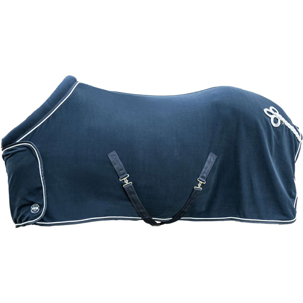 HKM Couverture Polaire avec Col Bleu Foncé