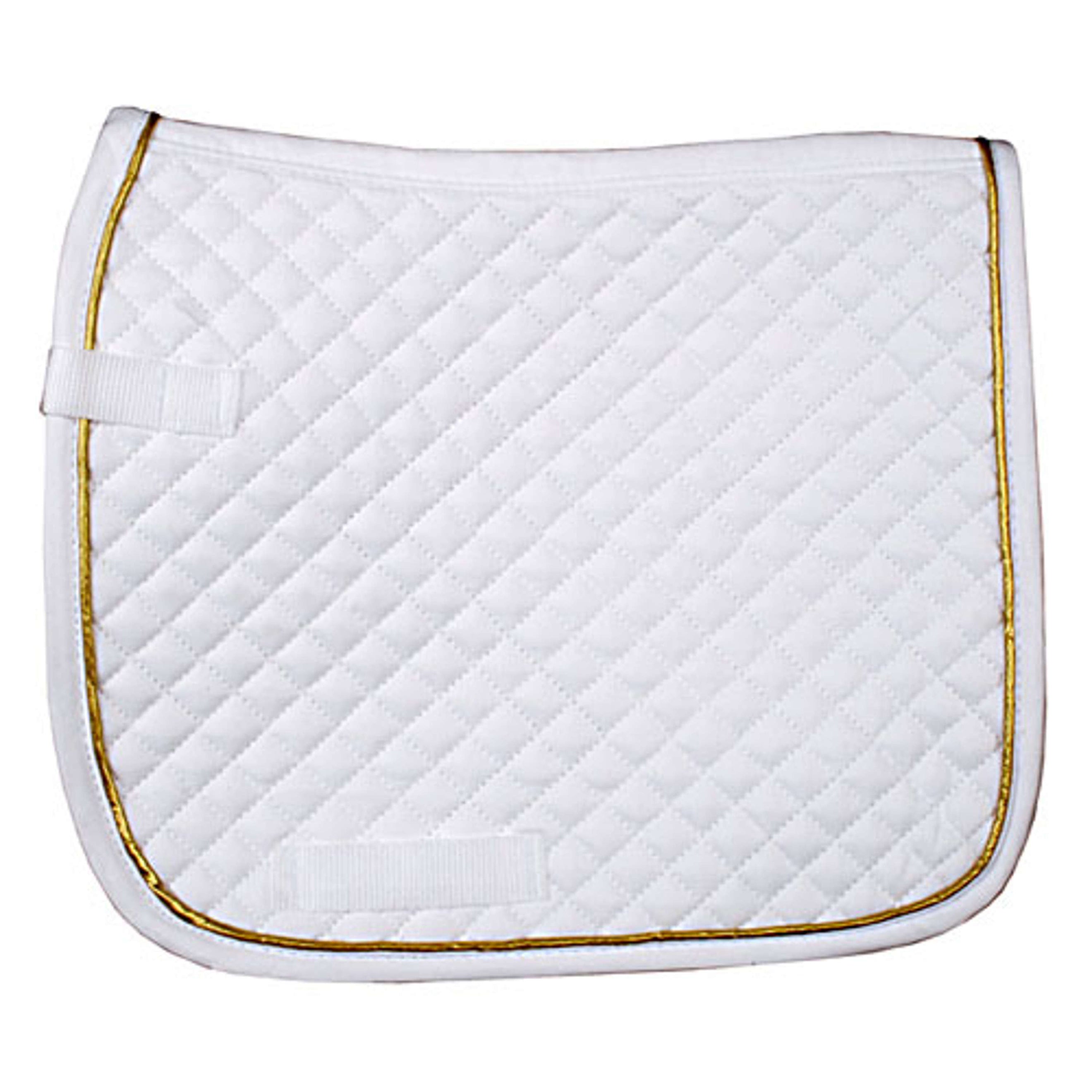 HKM Tapis de Selle Dressage Blanc/or HKM Tapis de Selle Dressage Blanc/or