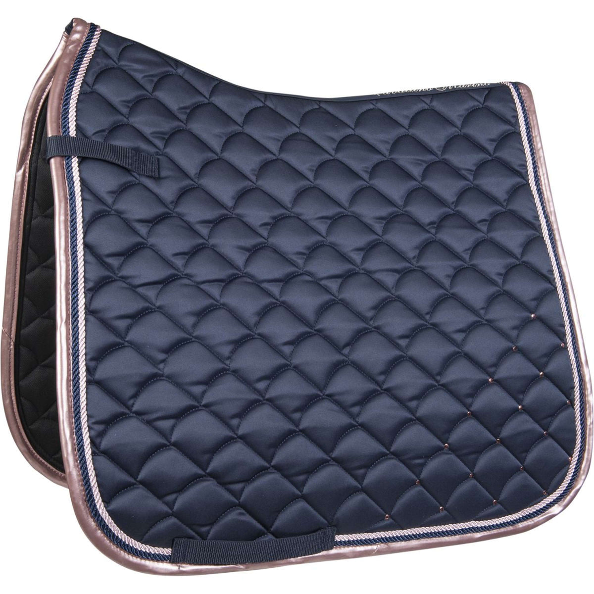 HKM Saddlepad Copper Kiss General Purpose Bleu Foncé