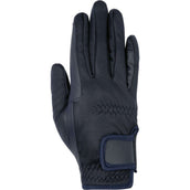 HKM Gants d'Équitation Softshell Bleu Foncé