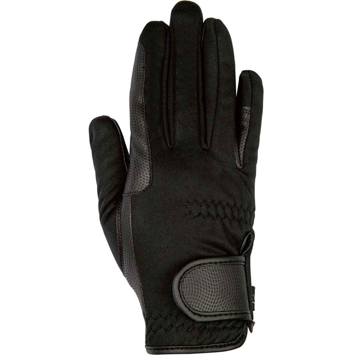 HKM Gants d'Équitation Softshell Noir