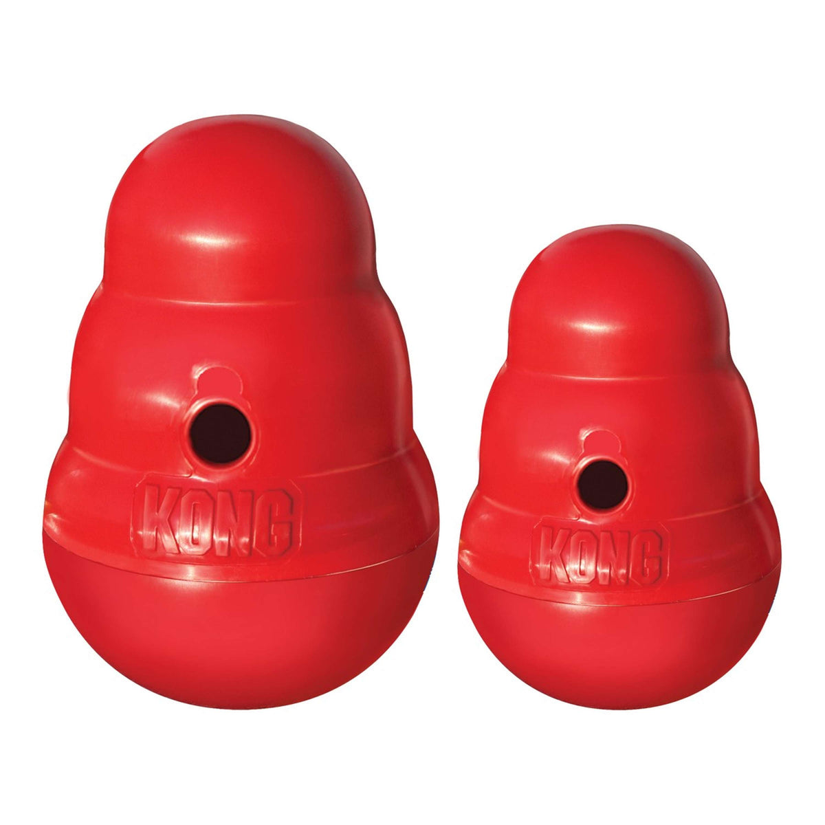 KONG Distributeur de Friandises Wobbler Rouge