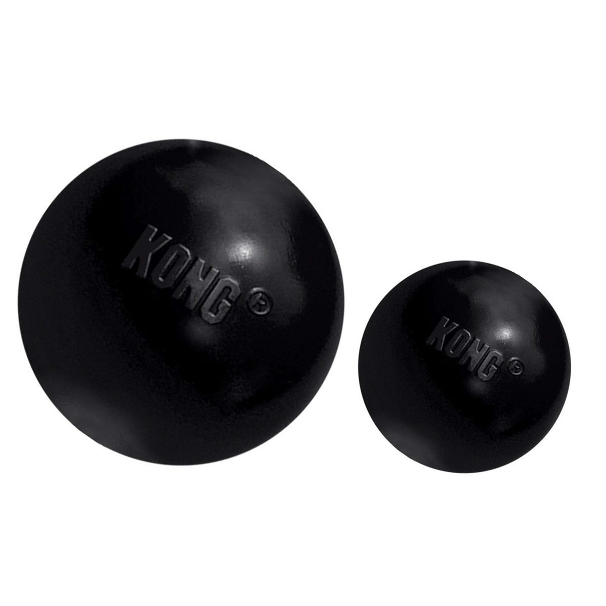 Kong Balle X-Treme Caoutchouc Noir