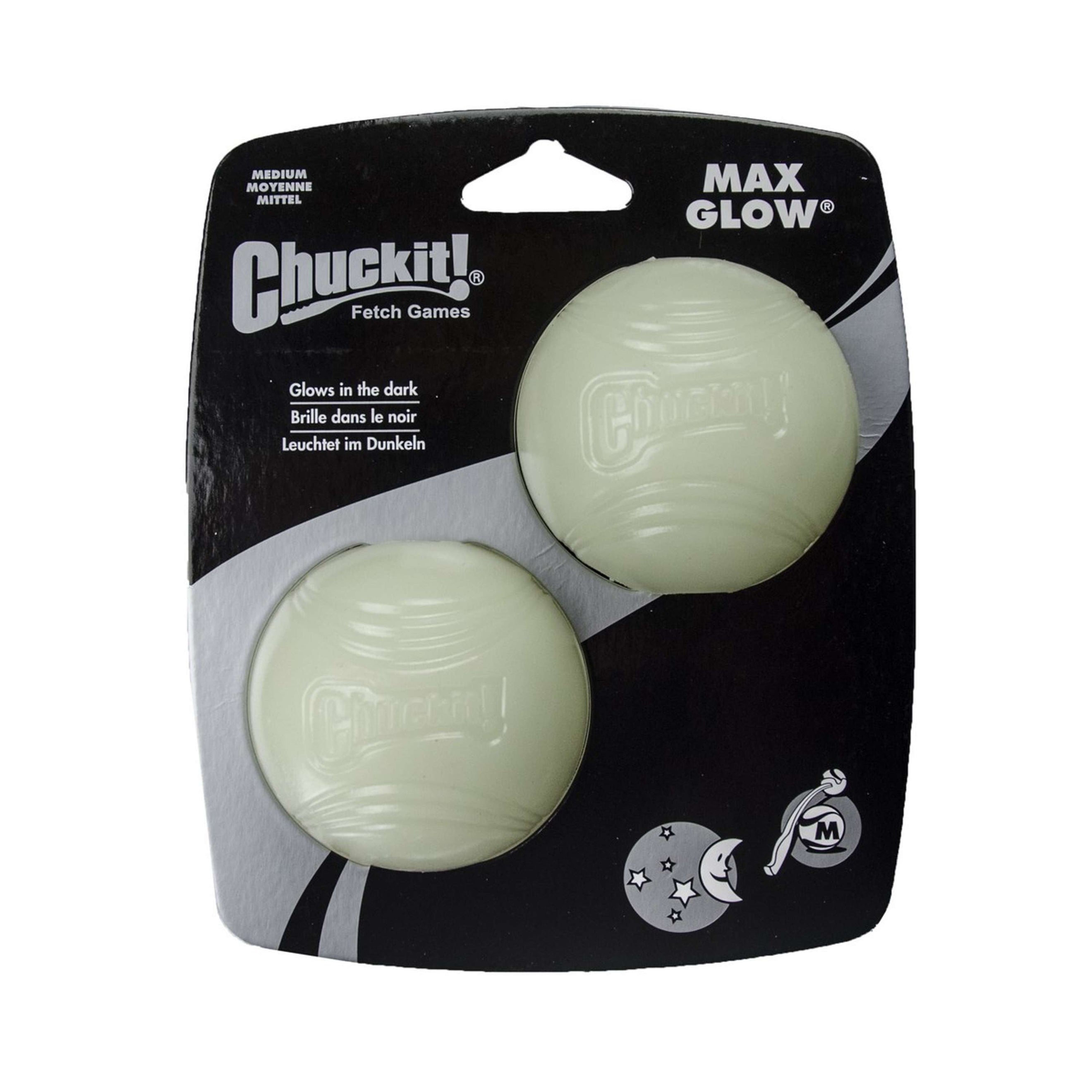 Chuckit Ci Max Glow 2pk MD