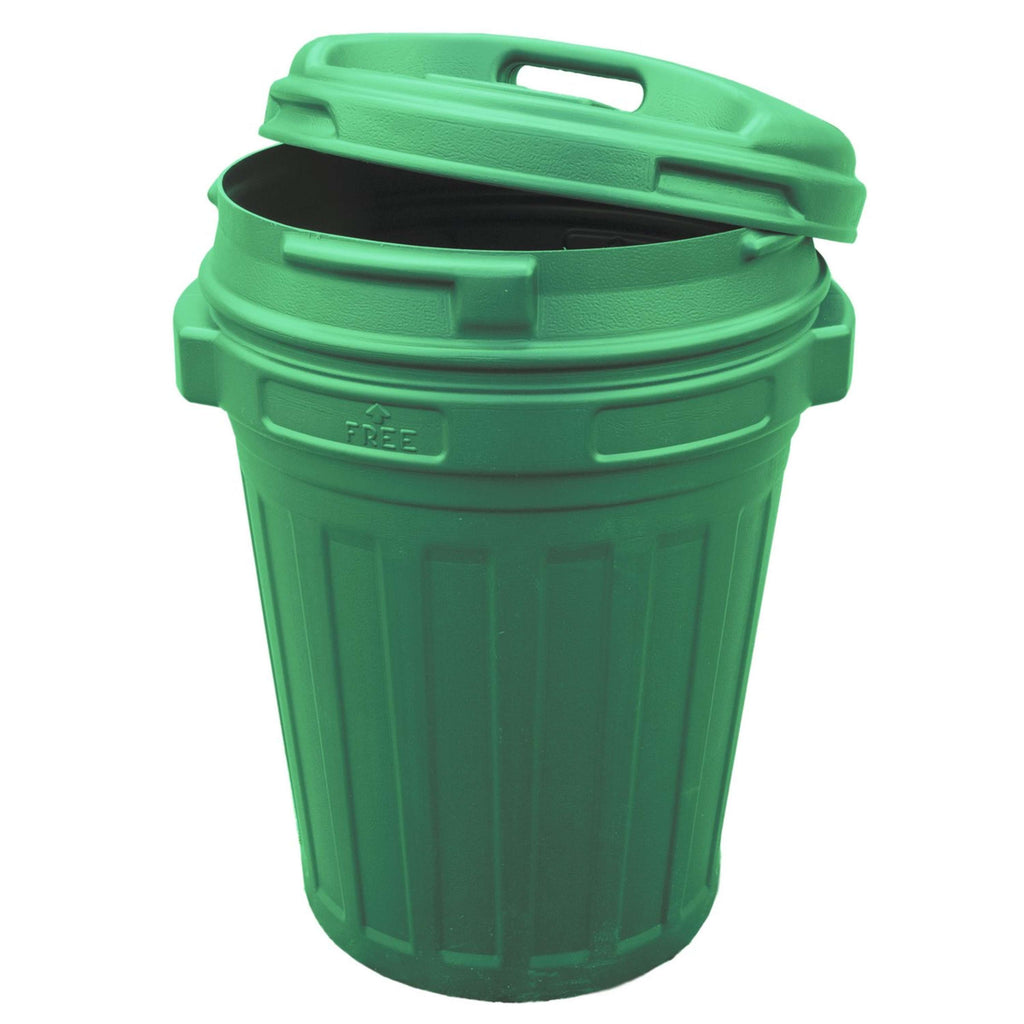 Tonneau à Nourriture avec Fermeture Pivotante 70L Vert