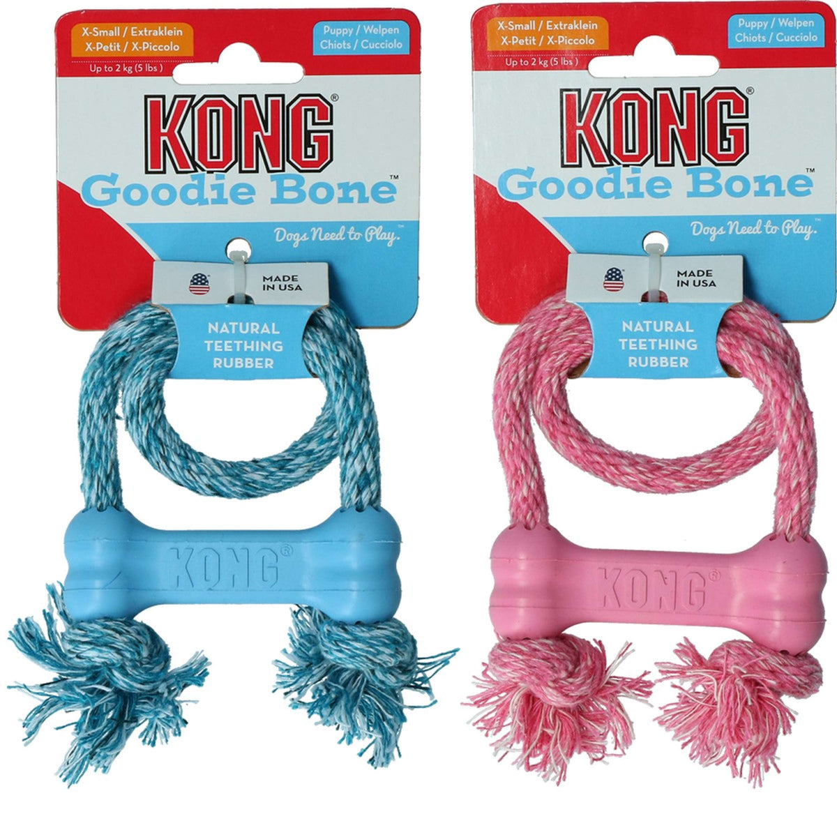 KONG Googie Bone Puppy avec Corde