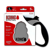 Kong Laisse Rétractable/gps Terrain 5 Cm Gris