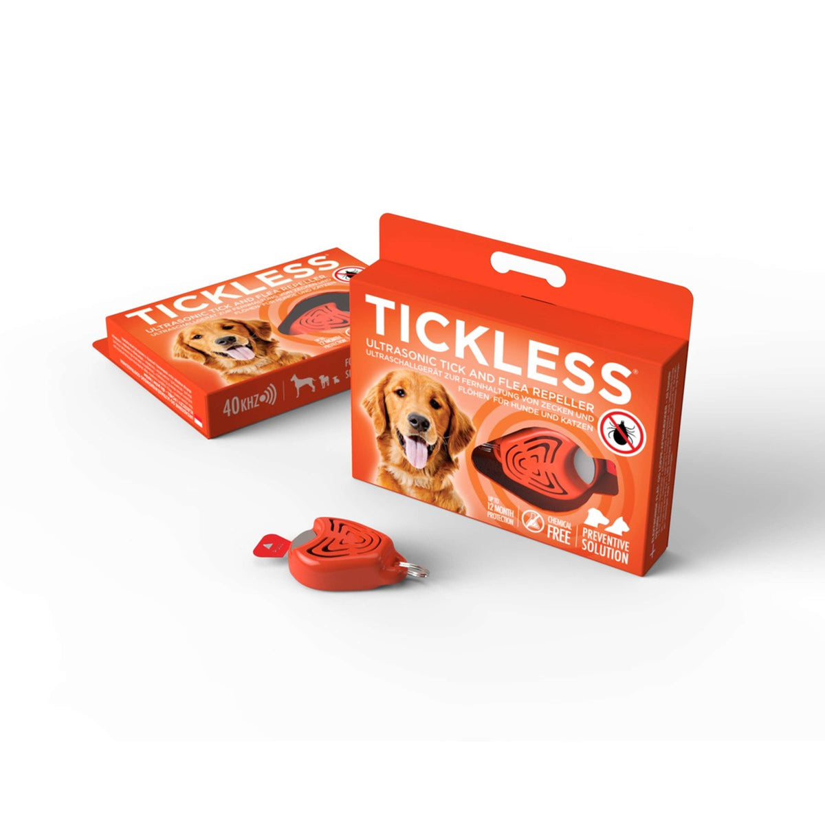 Tickless Anti puces de dessin Orange