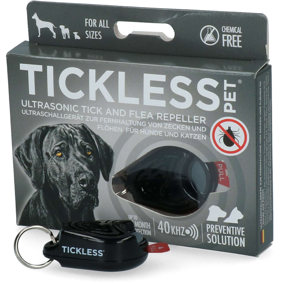 Tickless Anti puces de dessin Noir