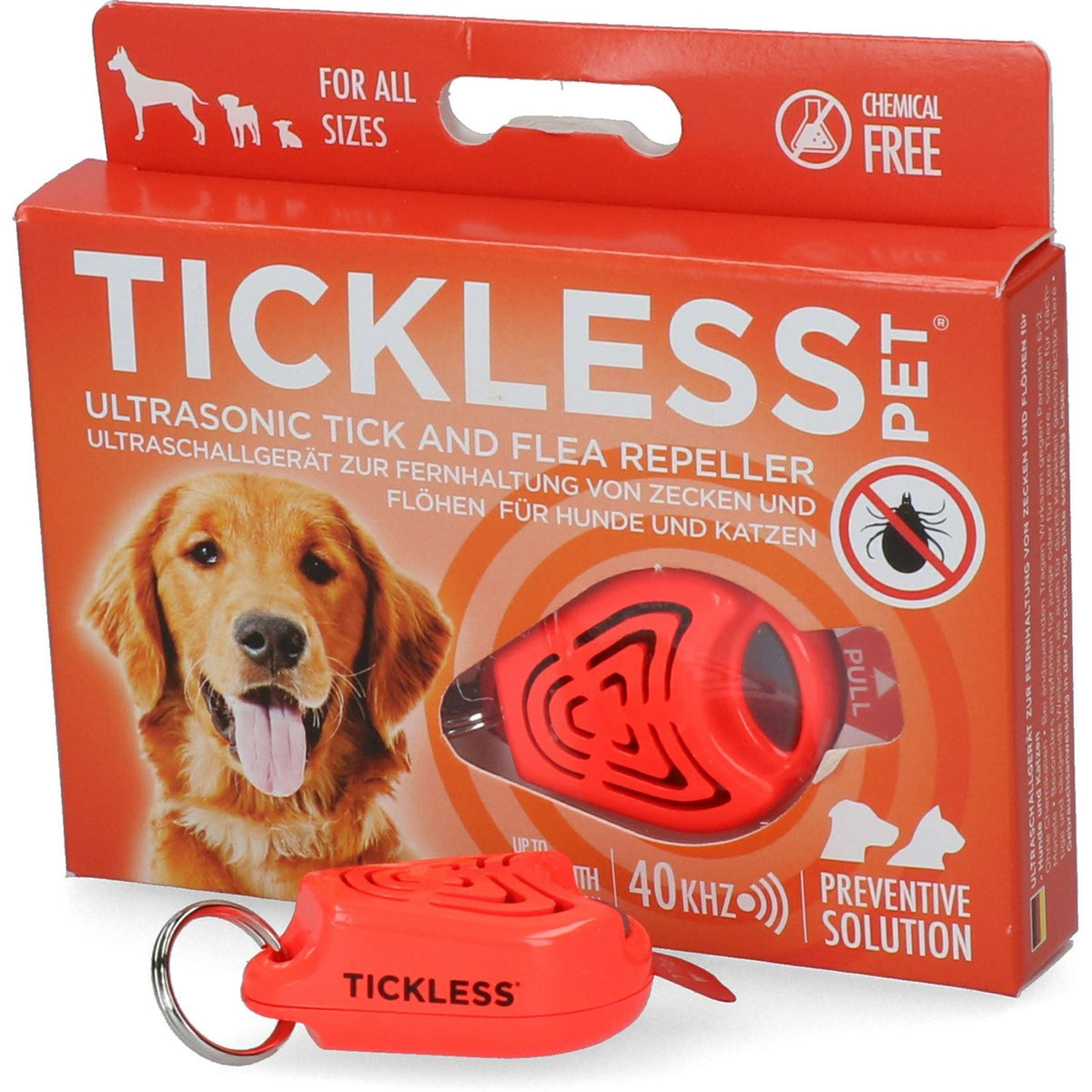 Tickless Anti puces de dessin Orange