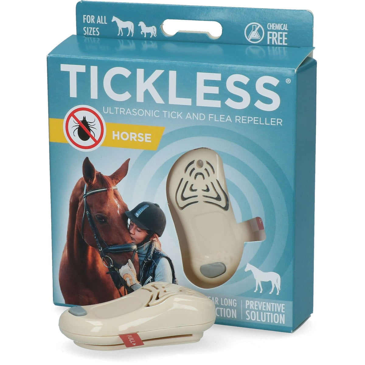 Tickless Anti puces de dessin Cheval Beige