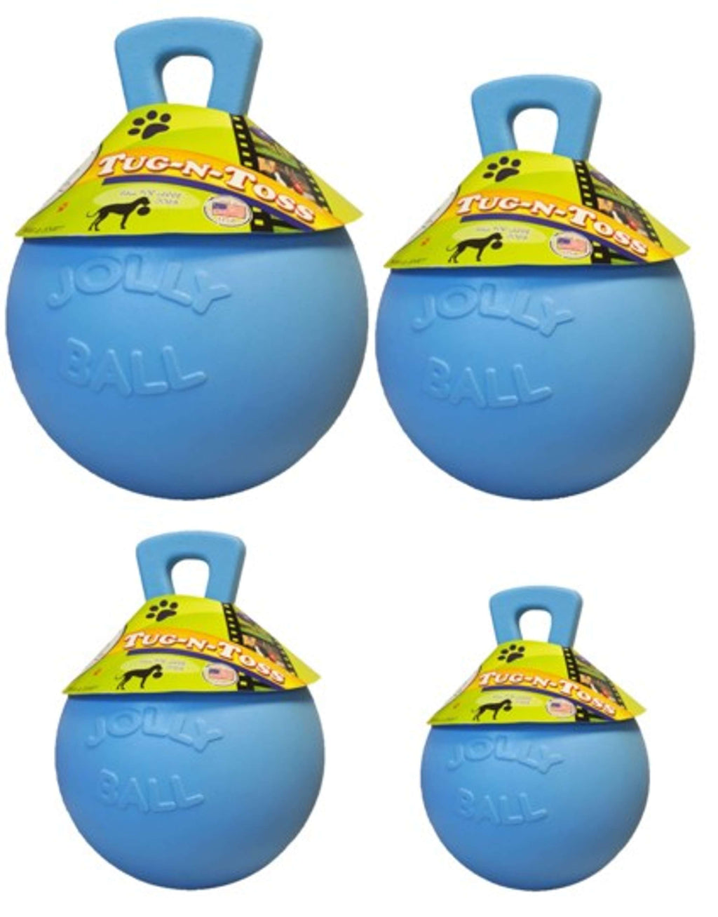 Jolly Ball Tug-n-Toss Bleu layette