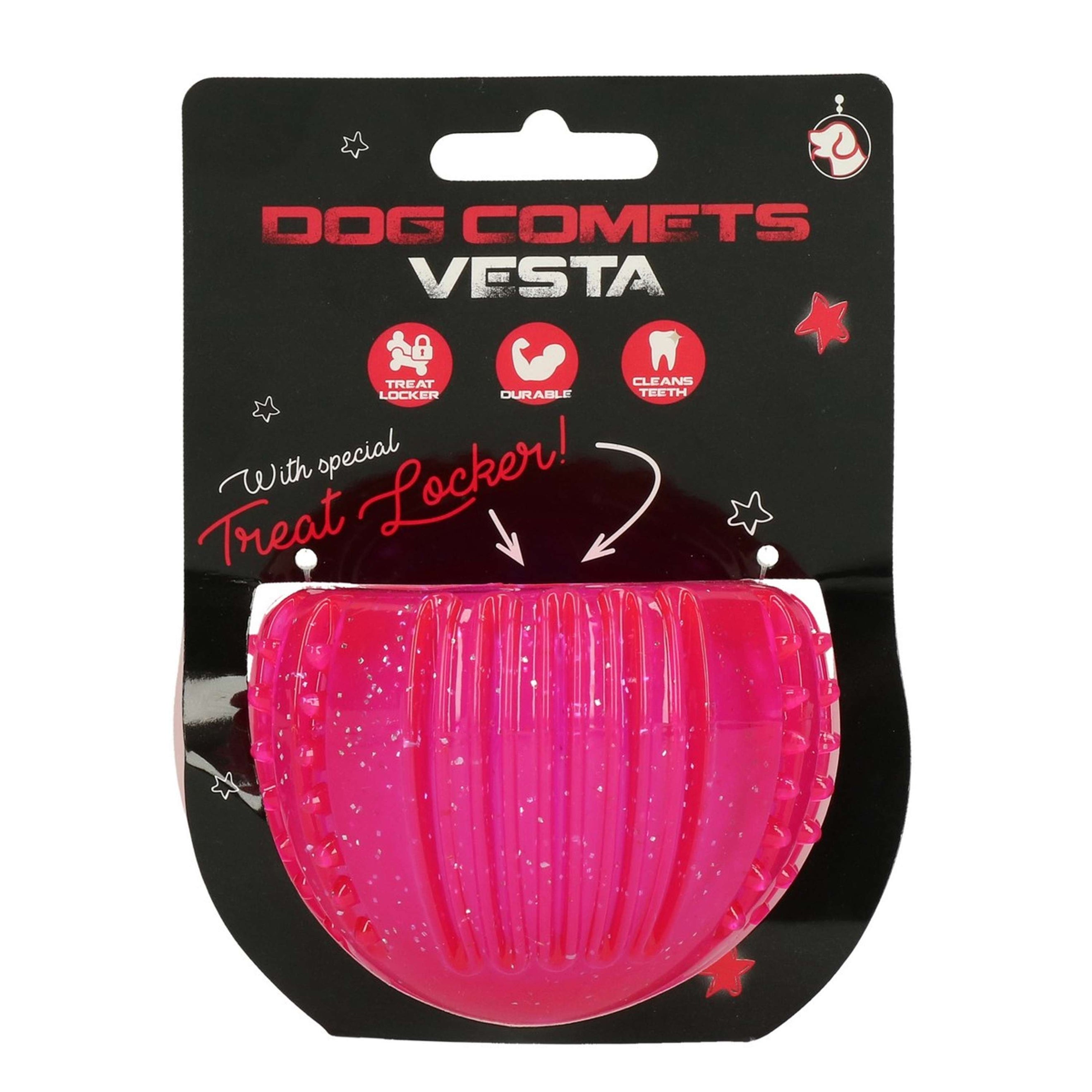 Dog Comets Vesta avec Distributeur de Friandises Rose