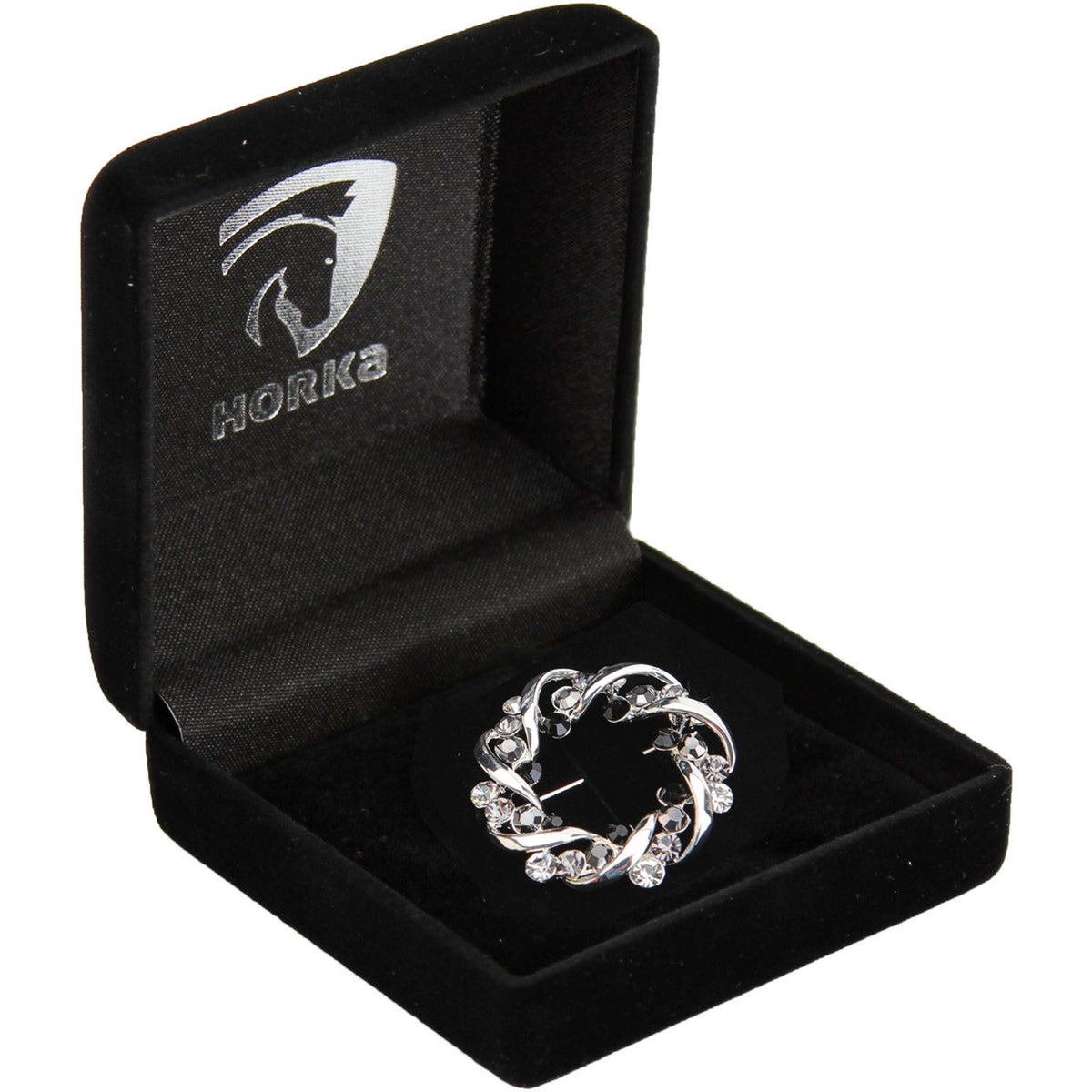 HORKA Epingle à Plastron Crown Noir/Argent