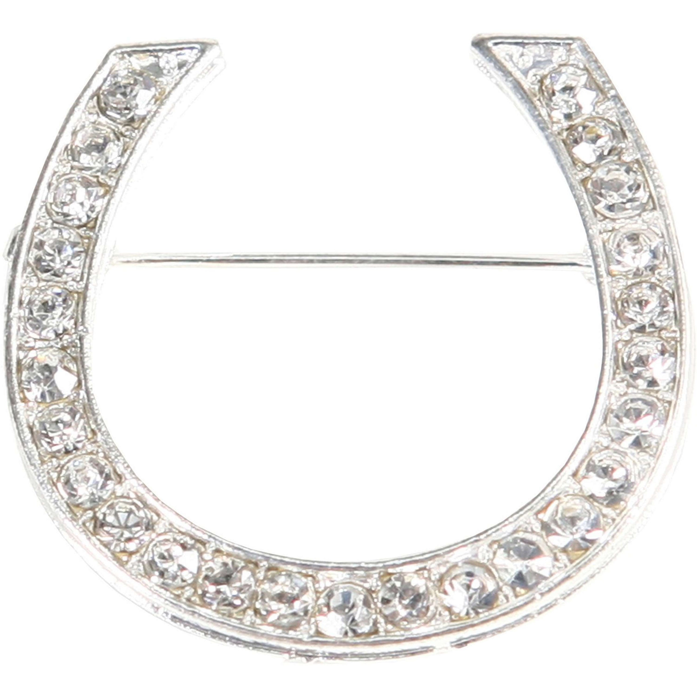 HORKA Epingle à Plastron Fer à Cheval Argent HORKA Epingle à Plastron Fer à Cheval Argent