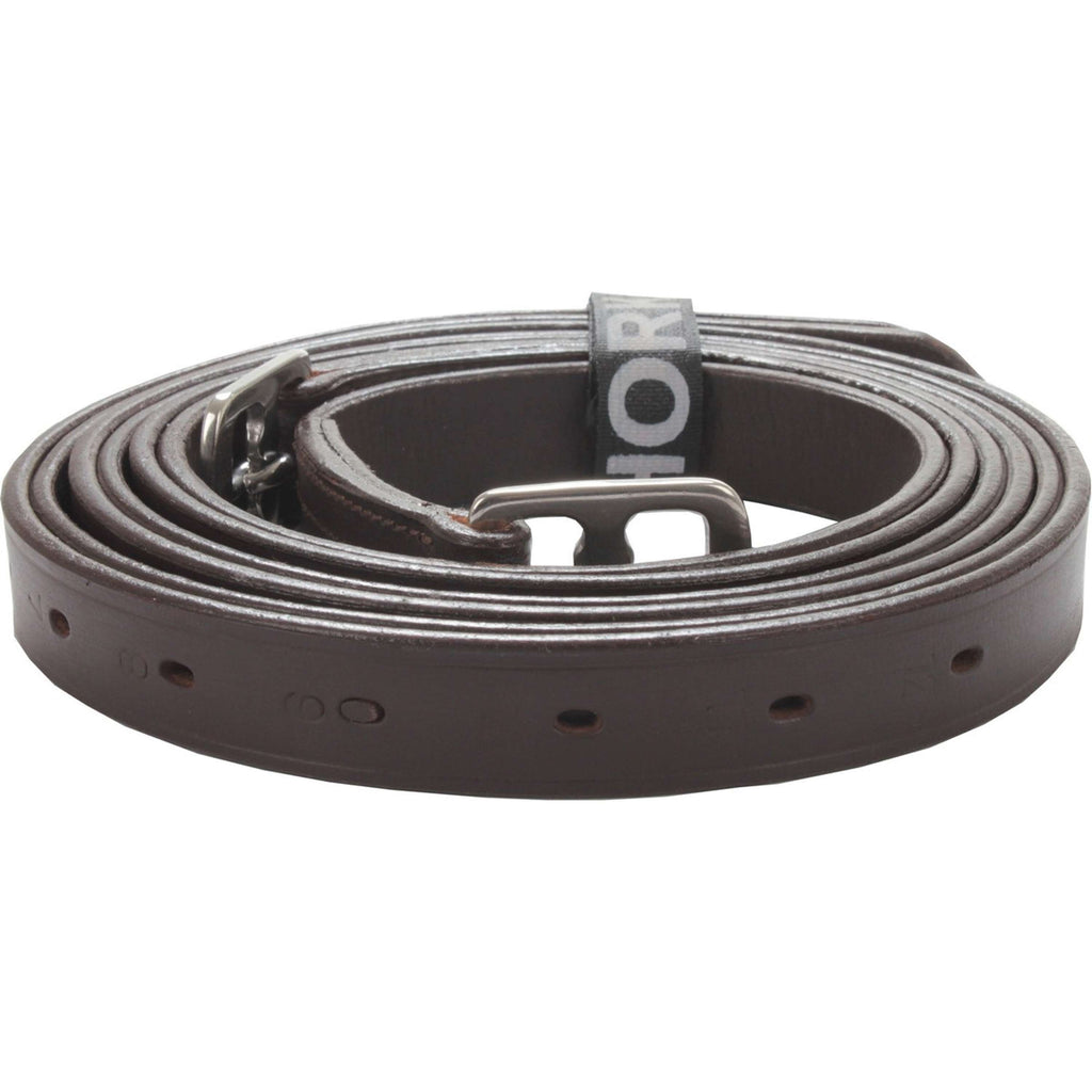 HORKA Étrivière Cuir Marron/Argent