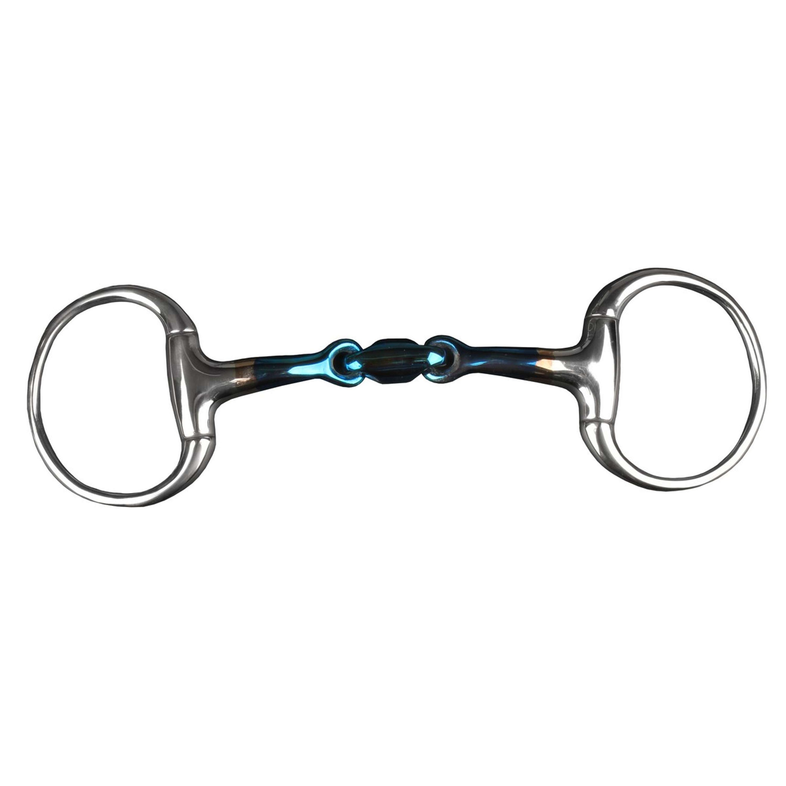 HORKA Mors à Olive Double Brisure Sweet Iron 16mm Acier bleu HORKA Mors à Olive Double Brisure Sweet Iron 16mm Acier bleu