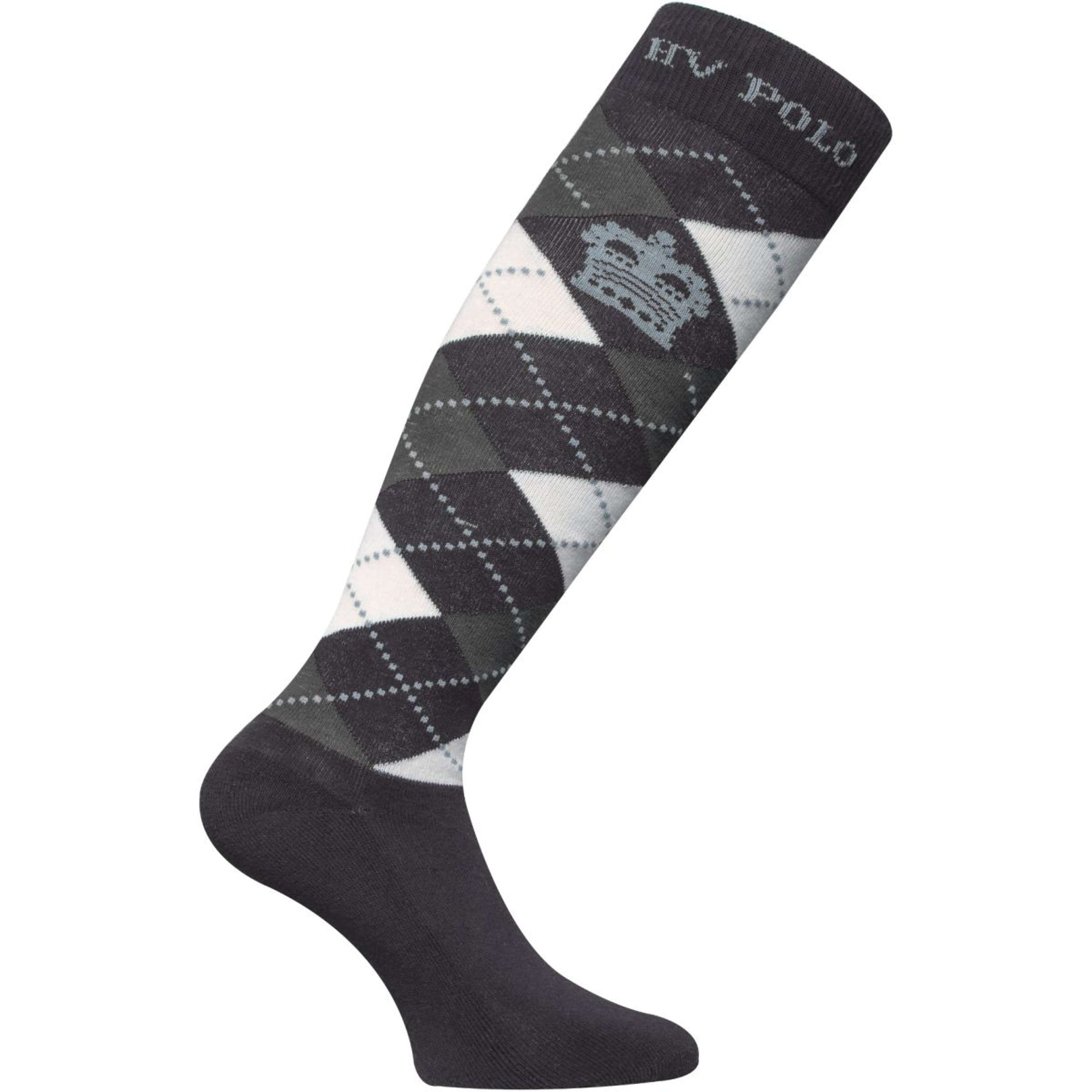 HV Polo Chaussettes Argyle Charcoal/Gris/Soft Blue