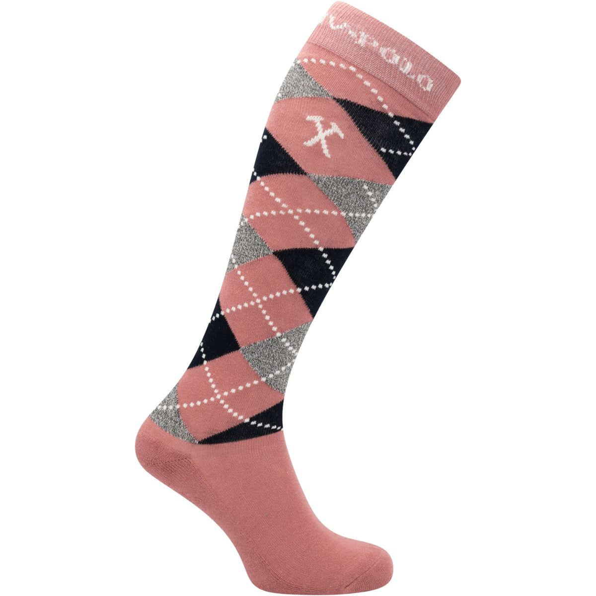 HV Polo Chaussettes Argyle Dusty Rose/Navy