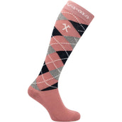 HV Polo Chaussettes Argyle Dusty Rose/Navy