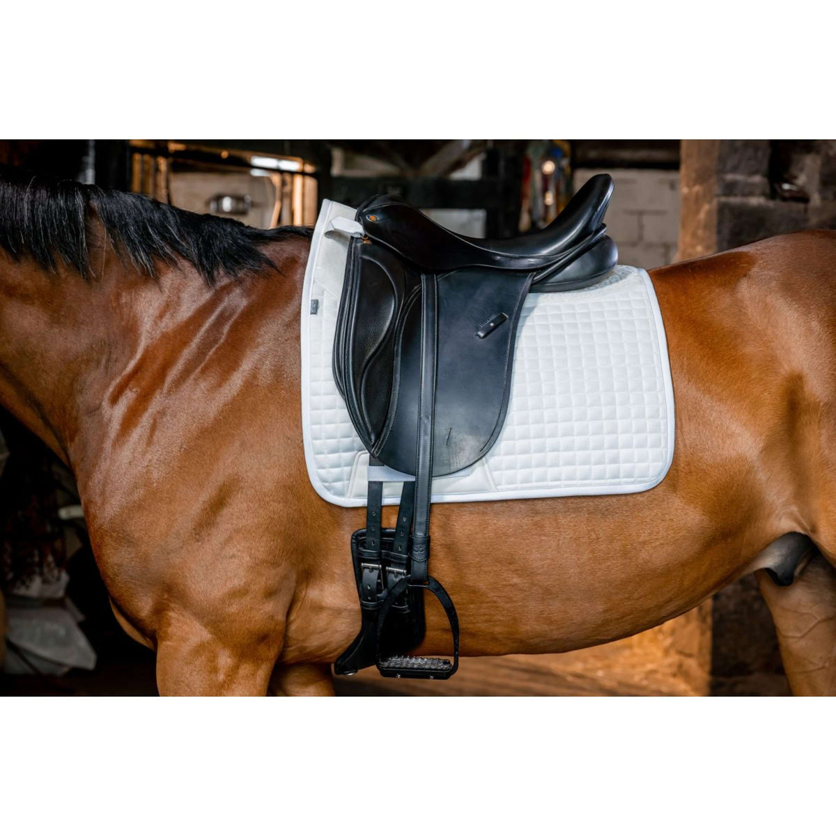 Horseware Tapis de Selle Comfort Tech Dressage Blanc