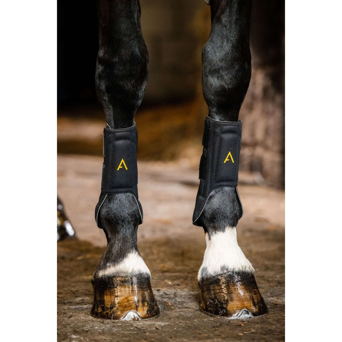 Horseware Protective Leg Boot Noir/Jaune